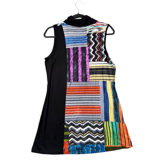 Parsley & Sage Artsy Boho Patchwork Tunic Dress Women's M Eclectic - Picture 4 of 7